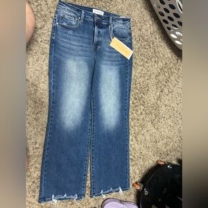 Risen High Rise Relaxed Straight Jeans